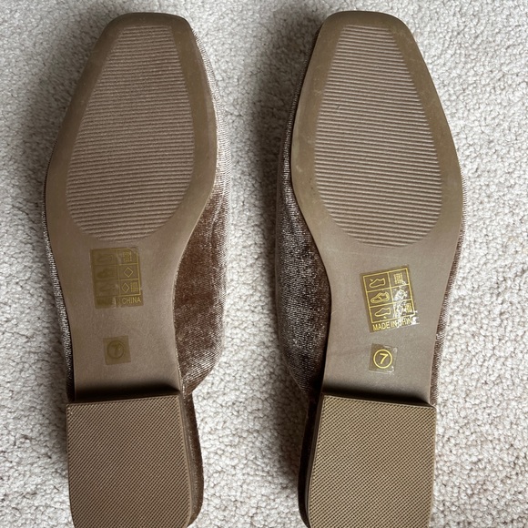 Velvet Brown Rhinestone Buckle Mule Slip-Ons - Picture 4 of 4